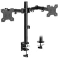 thumbnail image 1 of Soporte de Monitores WALI Negro Ajustable para Dos Pantallas hasta 27 Pulgadas, 1 of 8