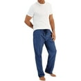 thumbnail image 4 of Hanes Men's Cotton Woven Pajama Pant, Navy Plaid, Small, 4 of 5