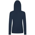 thumbnail image 3 of Women's Levelwear Navy Atlanta Braves Cooperstown Collection Relay Core Logo Pullover Hoodie, 3 of 3