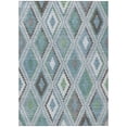 thumbnail image 2 of Addison Rugs Chantille Indoor/Outdoor Transitional Diamond Teal Machine Washable Rectangle Rug, 8' x 10', 2 of 8