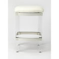 thumbnail image 4 of Beaumont Lane Metropolitan Living 24" Modern Plastic Counter Stool in White, 4 of 6