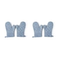 thumbnail image 1 of Bewildely 1 par de guantes de lona para horno microondas, portátiles, reutilizables, coloridos, colgantes, protectores, guantes de cocina para el hogar, Azul 2piezas Bewildely CBP485635, 1 of 6