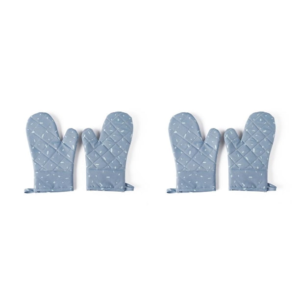 Guantes de lona Bearachild 2piezas para horno microondas coloridos