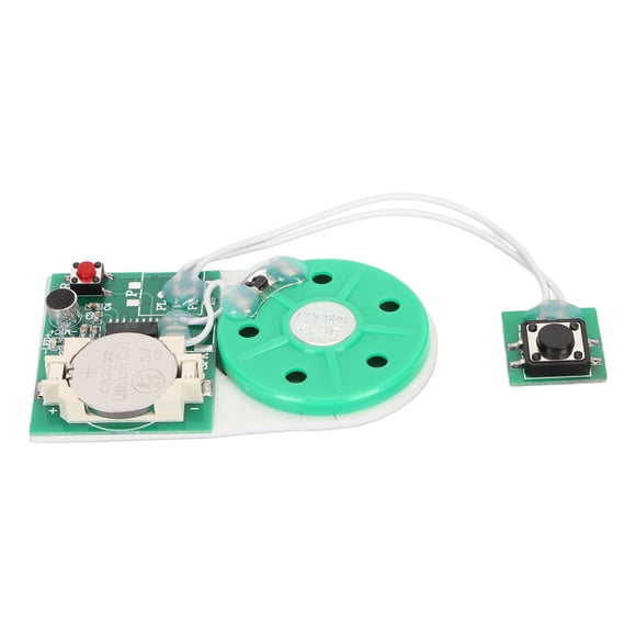 Módulo De Reproducción De Grabación, PCB De Módulo De Voz Grabable Flexible Multipropósito De 25 Segundos Fácil De Operar Sonido Claro Para Tarjeta De Felicitación