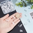 thumbnail image 3 of 50 Pcs Plastic Clip-on Earrings White Plastic Non-Pierced Stud Earrings, 3 of 9