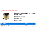 thumbnail image 2 of Air Filter - Compatible with 2017 - 2018 Audi A4 CYMC, 2 of 2