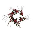 thumbnail image 1 of Anillo de vela de Navidad, decoración del hogar de corona de Navidad, adorno, decoración de Navidad de corona de vela para boda de Navidad en interior Estilo E, 1 of 8