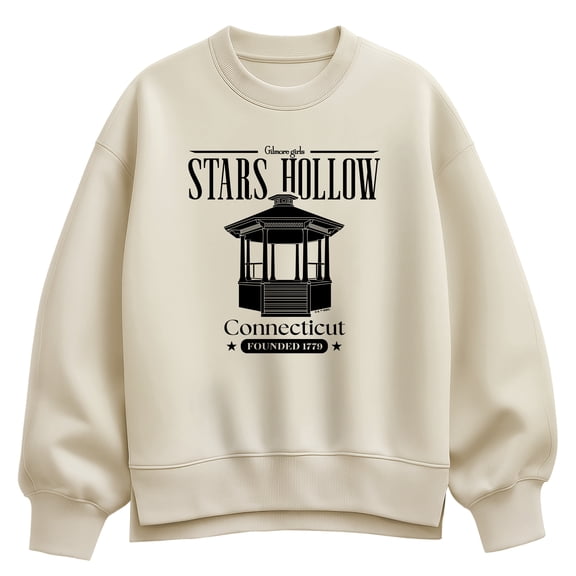 Gilmore Girls - Stars Hollow - Ladies Oversized Fleece Crew Sweatshirt