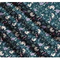 thumbnail image 3 of Soimoi Blue Cotton Cambric Fabric Unicorn & Floral Print Sewing Fabric Yard 42 Inch Wide, 3 of 7