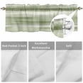 thumbnail image 5 of Curtain Valance for Windows, Abstract Sage Green Gradient Kitchen Valances Rod Pocket Short Curtains, Retro Oil Painting Art Window Valance for Bedroom Bathroom Living room 56x16in, 5 of 9