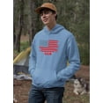 thumbnail image 2 of Usa Flag 4Th Of July Hoodie Men -Image by Shutterstock, Male XX-Large, 2 of 4