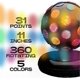 thumbnail image 4 of Rotating Disco Ball with LED Lights and Illuminated Spinner Effect, 4 of 5