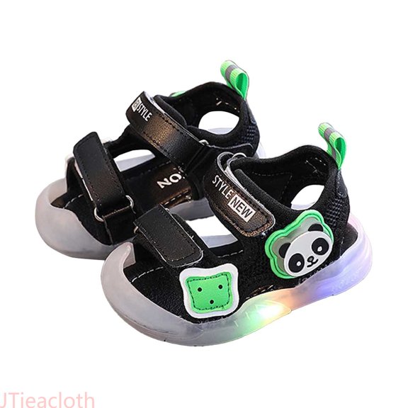 JTieacloth Summer Soft Sole Walking Shoes For 1 3 Year Old Boys And Girls Light Up Sandals For Toddlers Kick Beach Shoes Boys Sandals,Sizes 6.5 Little Kid(16)