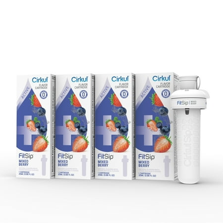 

Cirkul FitSip Mixed Berry Flavor Cartridge Drink Mix 4-Pack