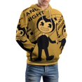 thumbnail image 5 of Bendy And The Ink Machine Hoodie 3D Print Pullover Hooded Long Sleeve Sweatshirts Tops Blouse with Pocket for Mens Womens, 5 of 7