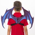 thumbnail image 1 of PU Telas Saludables Mardi Gras Wing, Dragon Wing Props, Adultos De Pascua Para Halloween Niños Mayores De 8 Años Fiesta De Juego De Rol ANGGREK Azul púrpura, 1 of 8