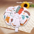 thumbnail image 3 of OTVIAP 1 pcs Creative Pumpkin Fabric Sewing Needles Pin Cushion with Elastic Wrist Belt, Pumpkin wrist pin cushions, Pumpkin pin cushions, 3 of 8