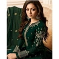 thumbnail image 3 of Ready to Wear Indian Designer Shalwar Kameez Suits Pakistani Churidar Outfits ( Green, L - 42 ), 3 of 5