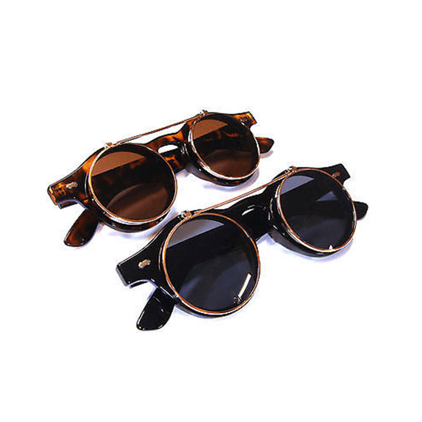 sunrise learn level SUNSIOM Luxury Brand Goggles Glasses Round Sunglasses Emo Retro Vintage  Flip Up Punk - Walmart.com