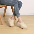 thumbnail image 2 of Litfun Memory Foam Slippers for Women Men Cozy Warm House Shoes Indoor and Outdoor, Apricot, 2 of 7