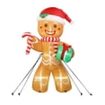 thumbnail image 2 of Hombre de jengibre inflable navideño con luces LED integradas, , de 2,4 m, ideal para decoración de exteriores, patio, regalos navideños y de, 2 of 8