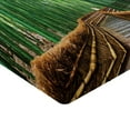 thumbnail image 2 of Ambesonne Jungle Fitted Sheet, Tropical Exotic Scenery, Queen Size, Green Brown, 2 of 3