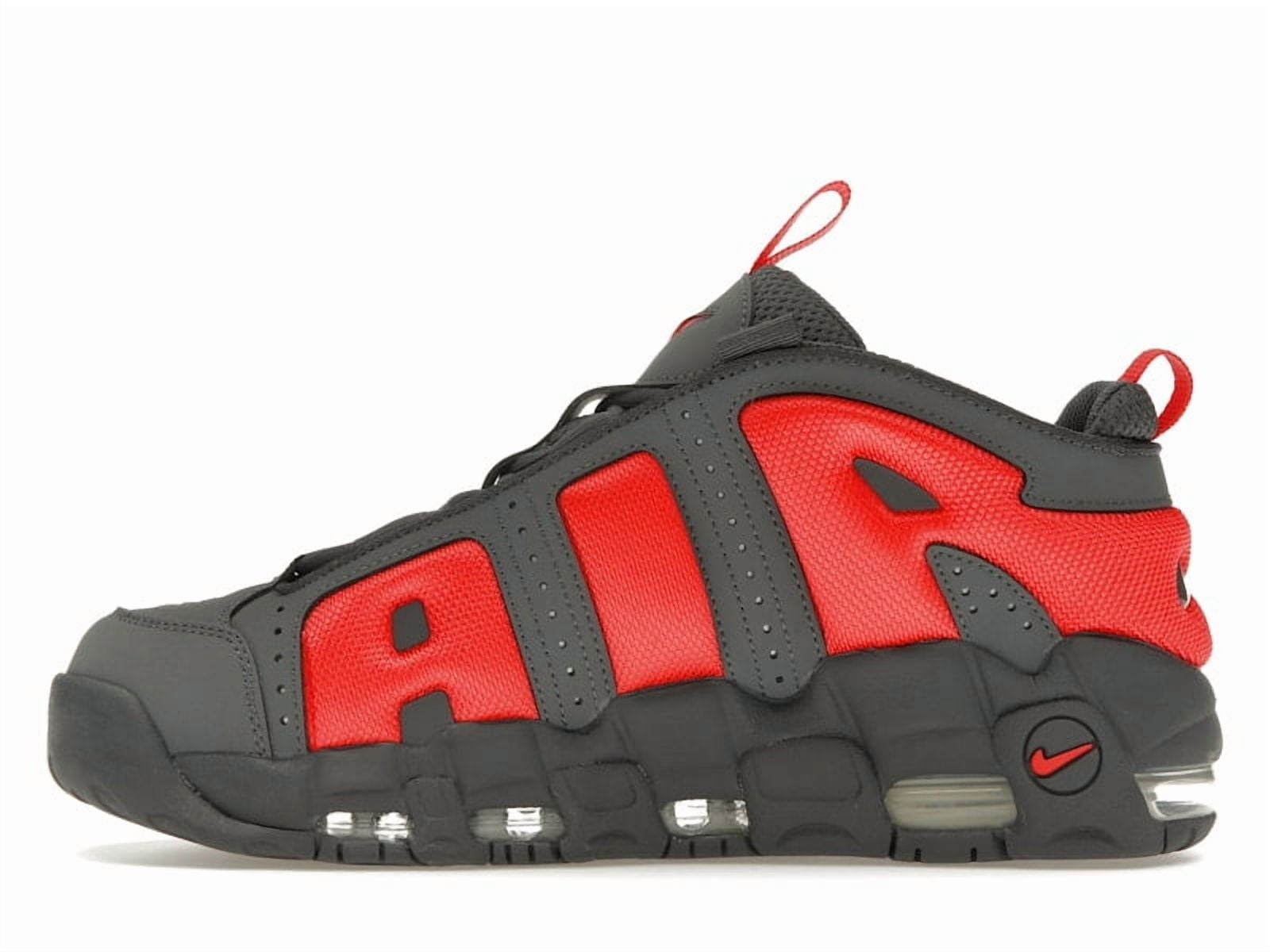 Nike Men's Air More Uptempo Low Dark Grey Light Crimson Shoes, from StockX