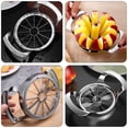 thumbnail image 4 of [Cortador de manzanas mejorado] Este cortador de manzanas está hecho de acero inoxidable 304, una versión grande del cortador de manzanas con 12 cuchillas, cada cuchilla es muy afilada, dise, 4 of 5