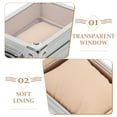 thumbnail image 4 of SHISUYAN Aluminum Watch Container Box with Lock Watch Storage Silver Case, 4 of 8