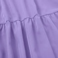 thumbnail image 4 of ZJXFGS Long Skirts for Women Summer Flared Skirts For Women Floral Maxi Skirt For Women Comfy Tiered Elastic High Waisted Skirts A Line Flowy Swing Skirt Petite Midi skirt Purple M, 4 of 7