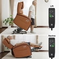thumbnail image 3 of MCombo Chaise en Similicuir Recliner pour Aînés, Power Lift, Massage et Chaleur, Appuie-Tête Réglable, 3 of 9