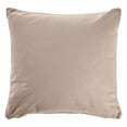 thumbnail image 6 of Laddha Home Designs Hand-Stitched Solid Cotton Throw Pillow Cover - 18" - Cream and Beige, 6 of 7