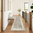 thumbnail image 6 of Runner Rug 2x6 Kitchen, Rugs Runners Machine with Washable Non Slip Backing for Hallway Stair Runner Rug Indoor Entryway Laundry Room, Brown+Beige, 6 of 18