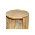 thumbnail image 2 of Kingston 2-Drawer 18" Round Nightstand - Natural, 2 of 6