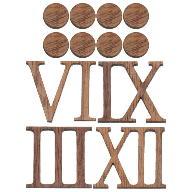 Reloj de pared DIY con números, moderno, sin marco, de madera, grande, con números romanos, para sala de estar, dormitorio, oficina, decoración del hogar