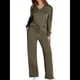 thumbnail image 1 of Conjuntos de Dos Piezas para Mujer, Cuello en V, Conjuntos Casuales A Juego, Ropa de Estar por Casa, Ropa de Otoño, Conjuntos de Viaje, Moda Verde XXL, 1 of 6