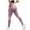 Purple, variant on COMVALUE Anti Cellulite 3D Leggings Women with Resistance Bands Lifting Tummy Control Yoga Pants Purple for Size 3XL