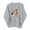 Gray, variant on Women's 3D Cute Cat Print Sweatshirt Casual Long Sleeve Crewneck Pullover Fasion Loose Fit Shirts