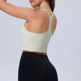 thumbnail image 5 of vigerkar Women Racerback Sports Bra Padded Yoga Tank Tops Sleeveless Fitness Workout Crop Tops 2025 Green, S, 5 of 9
