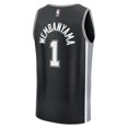 thumbnail image 3 of Men's Fanatics Victor Wembanyama Black San Antonio Spurs Fast Break Replica Player Jersey - Icon Edition, 3 of 3