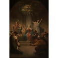 thumbnail image 3 of Felix-Henri Giacomotti 11x14 Black Modern Framed Museum Art Print Titled - Pentecost (1864), 3 of 5