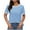 Sky Blue, variant on Cilsoka Shirts for Women V Neck Summer Spring Tops for Women 2025 Trendy Active Tank Tops for Women Cropped Work Blouses for Women Spring My Orders Placed