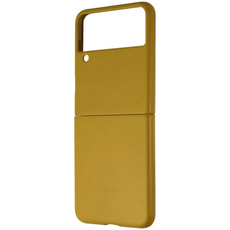 UPC 887276574721 product image for Samsung Official Leather Cover for Galaxy Z Flip3 5G - Mustard/Tan | upcitemdb.com