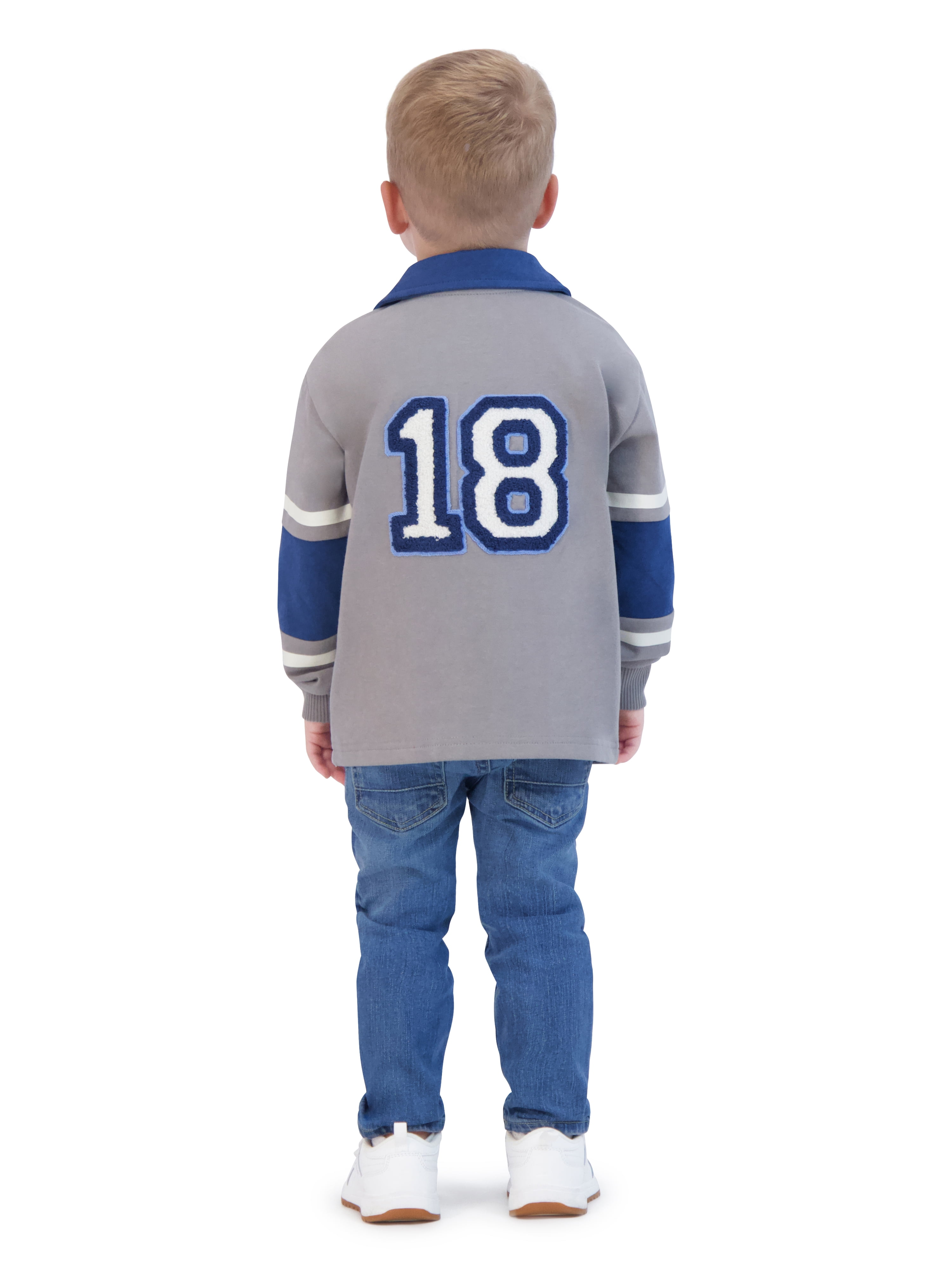 Toddler Boy Bluey Long Sleeve Polo Shirt, Sizes 12 Months - 5T
