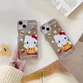 thumbnail image 3 of Funda para teléfono móvil con estampado divertido de Hello Kitty, diseño de espejo electrochapado 15, 11, 12, 13, 14, Tpu, para Iphone, 2023, 3 of 4