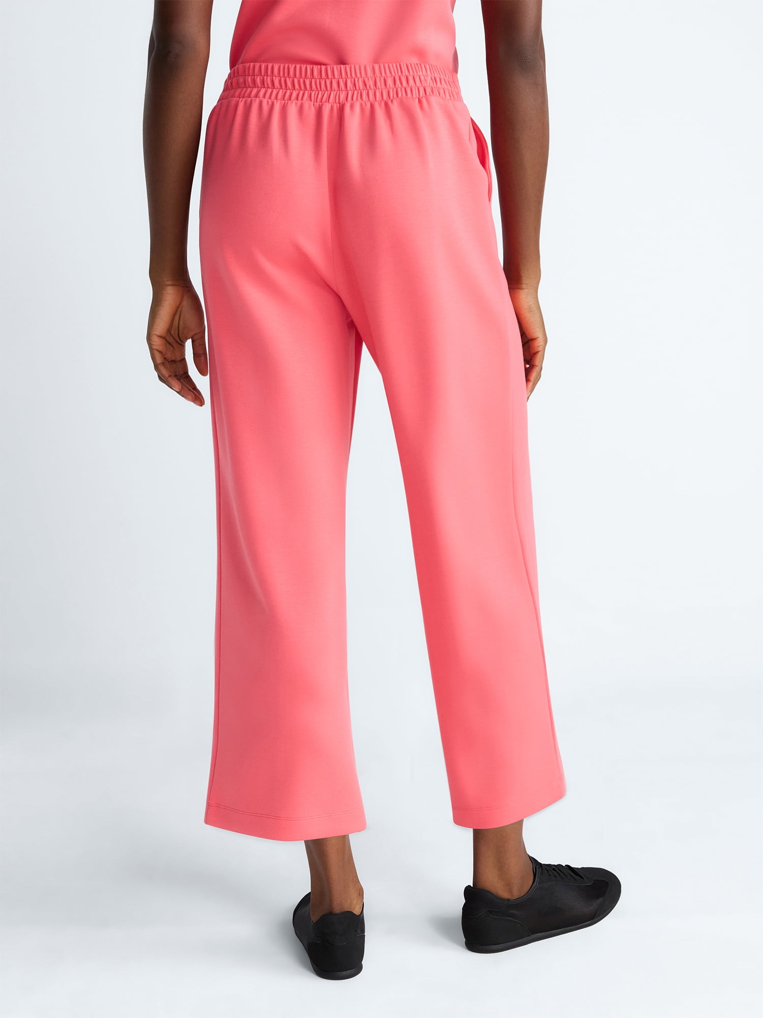 Scoop Women's and Women's Plus Scubaknit Cropped Seamed Pants, 24'' Inseam, Sizes XS-4X