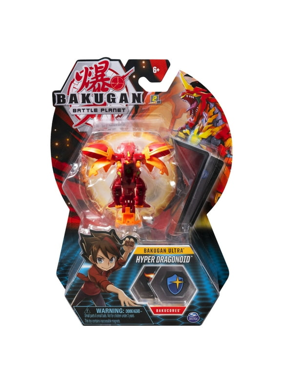 Bakugan Ultra, Hyper Dragonoid, 3-inch Collectible Action Figure and Trading Card, for Ages 6 and Up