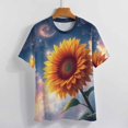thumbnail image 4 of Sunflower Women T-Shirt Classic O Neck T-Shirts Short-Sleeve Trendy Animal Print Design Tshirt Casual Clothing, 4 of 5