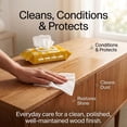 thumbnail image 5 of Air Jungles Wood Cleaner Wipes 70 Count, XL 8in x 10in, Clean Polish Protect Wipe for Wood Furniture, Tables, Cabinets, Remove Dust and Stains, with Vitamin E Gentle for Skin, Lemon Scent, 5 of 7