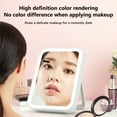 thumbnail image 6 of LED Desktop Mirror with Stand, Folding Makeup Mirror with Lights, Touch Control Vanity Mirror for Desk, Decorative Mirror with Magnification for Home, 6 of 6
